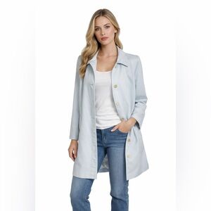 Women's Raincoat Vintage Smartwear NOS Hawaii USA Women's Light Blue Coat